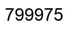Number 799975 black image