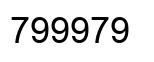 Number 799979 black image