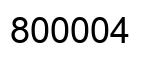 Número 800004 imagen negro