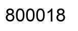 Number 800018 black image