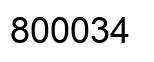 Number 800034 black image
