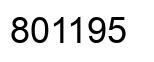 Número 801195 imagen negro