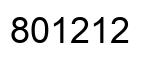 Número 801212 imagen negro