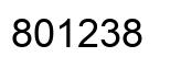 Número 801238 imagen negro
