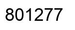 Number 801277 black image