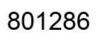 Número 801286 imagen negro