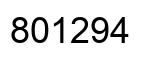 Número 801294 imagen negro