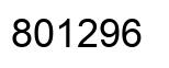 Número 801296 imagen negro