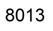 Número 8013 imagen negro