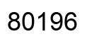 Número 80196 imagen negro