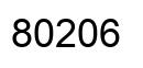 Número 80206 imagen negro
