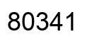 Número 80341 imagen negro