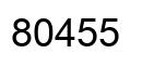 Número 80455 imagen negro