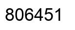 Número 806451 imagen negro