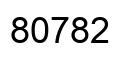 Número 80782 imagen negro