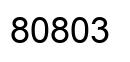 Número 80803 imagen negro