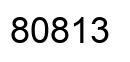 Número 80813 imagen negro