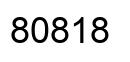 Número 80818 imagen negro