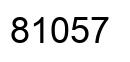 Number 81057 black image
