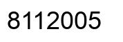 Número 8112005 imagen negro