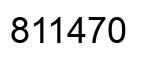 Number 811470 black image