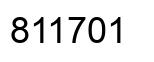 Number 811701 black image