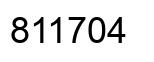 Number 811704 black image