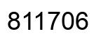 Number 811706 black image