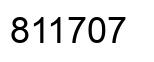 Number 811707 black image