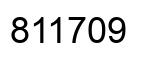 Number 811709 black image