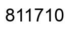 Number 811710 black image