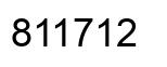 Number 811712 black image