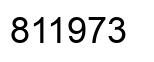 Número 811973 imagen negro