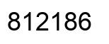 Number 812186 black image