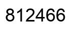 Number 812466 black image