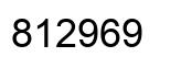 Number 812969 black image