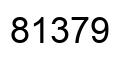 Number 81379 black image