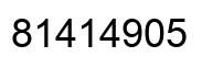 Número 81414905 imagen negro