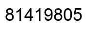Número 81419805 imagen negro