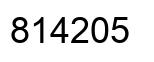 Number 814205 black image
