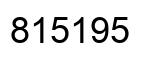 Number 815195 black image