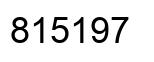 Number 815197 black image