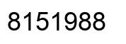 Número 8151988 imagen negro