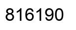 Number 816190 black image