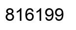 Number 816199 black image