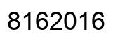 Number 8162016 black image