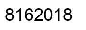 Number 8162018 black image