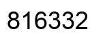 Number 816332 black image