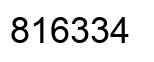 Número 816334 imagen negro