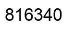 Número 816340 imagen negro
